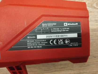 Einhell GE-HC 18 Li T Solo Akku Multifunktionswerkzeug ohne Akku und Ladegerät