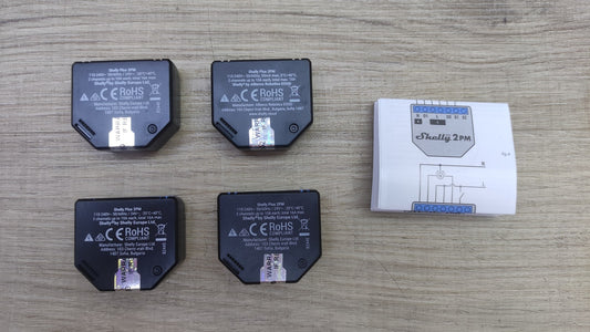 Shelly Plus 2PM Wlan & Bluetooth 2 Kanäle Smart Relais Schalter, 4 Stück, I38734