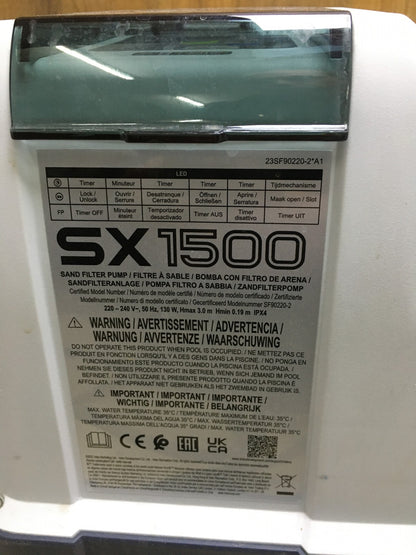 Intex Krystal Clear SX1500 Sandfilteranlage (26644FR), 4m3/h, I35344
