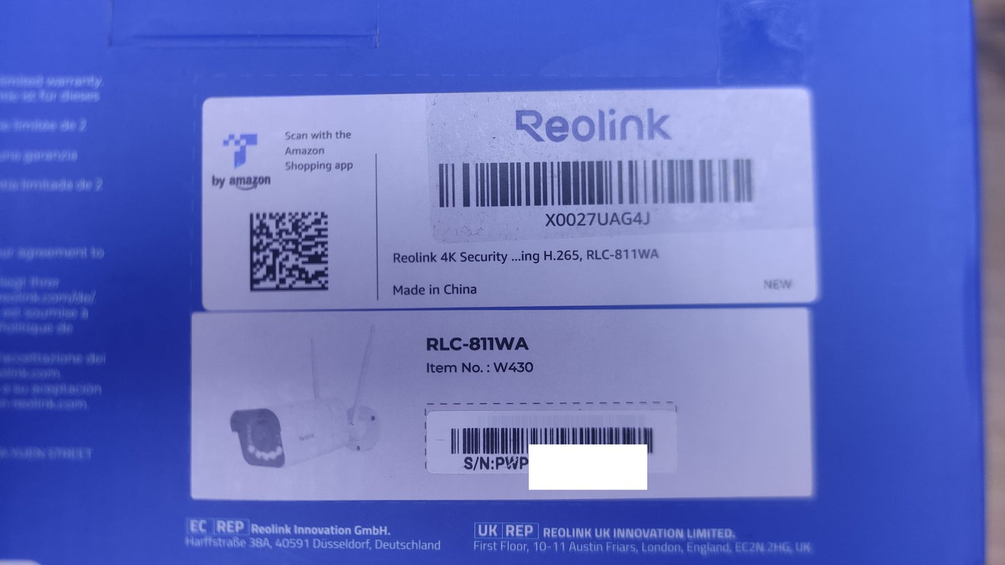 Reolink 4K 8MP Überwachungskamera Aussen RLC-811WA, I38676