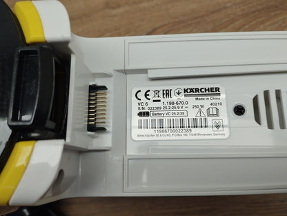 Kärcher VC6 Cordless Akku-Handstaubsauger (1.198-670.0), I40802