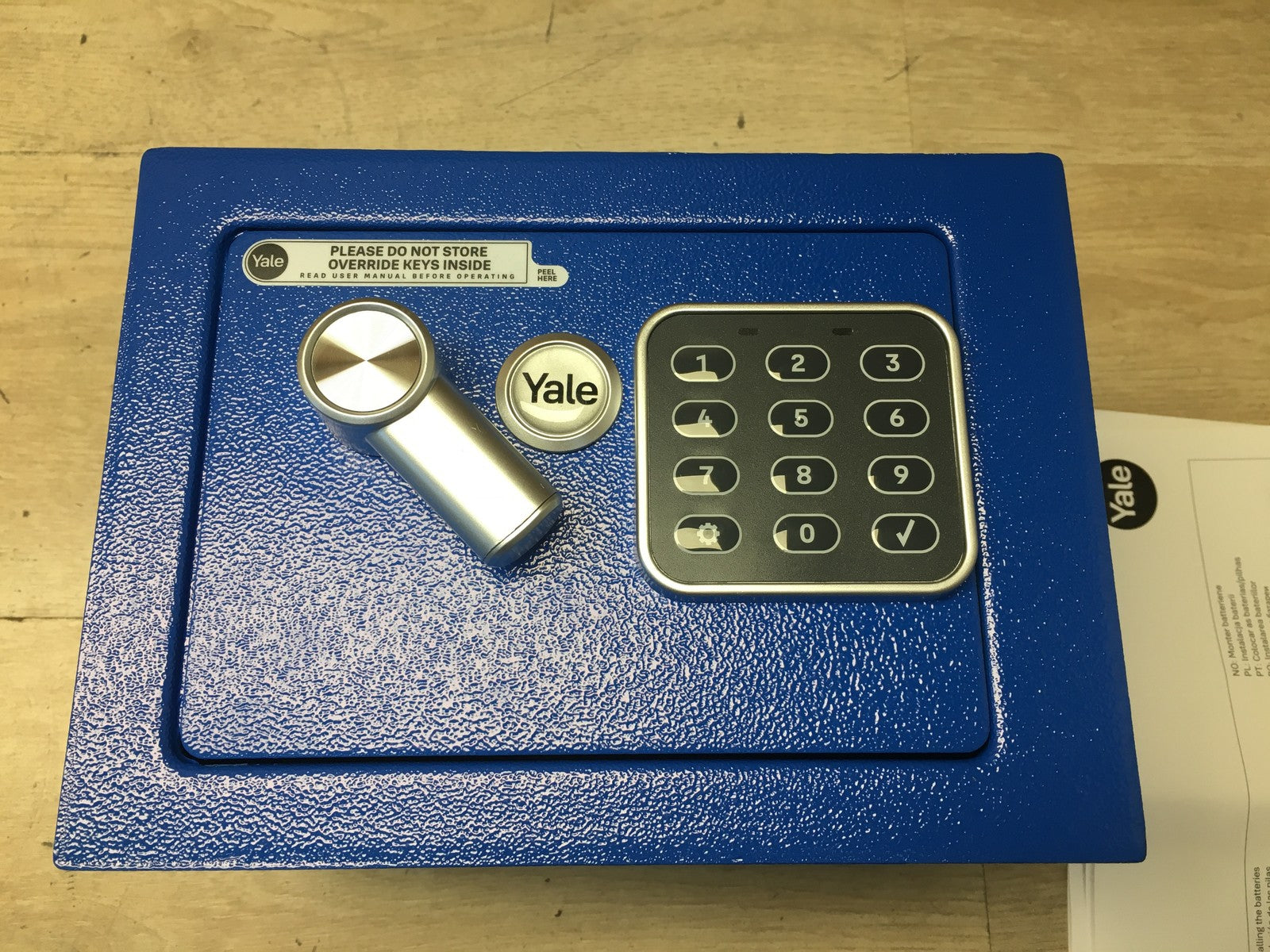 Yale Elektronischer Tresor YSV/170/DB2/B, 3,8L, Mini, Blau, I38455