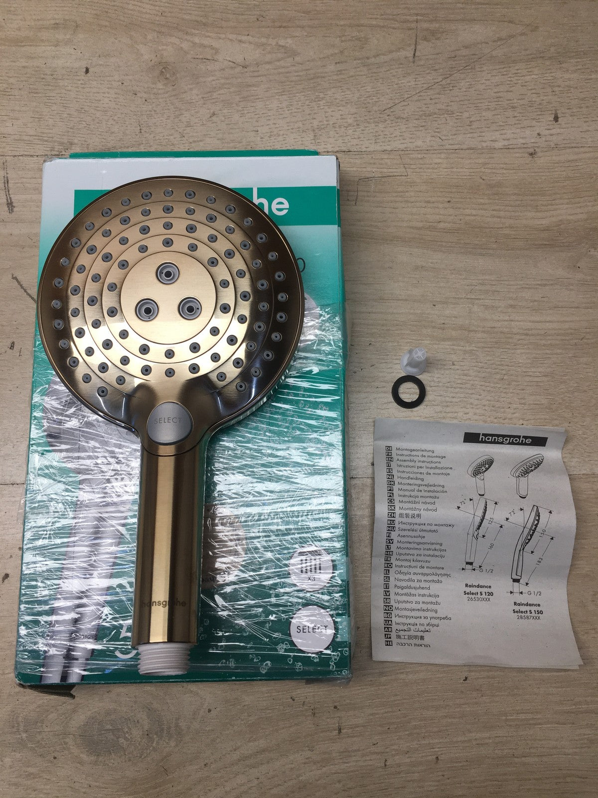 Hansgrohe 26530140 Duschkopf Raindance Select S 120, 3 Strahlarten, I38391