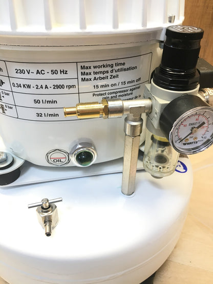 Mecadeco 425516 Kompressor Airbrush 9L 0,37 kW 7 bar, I38578