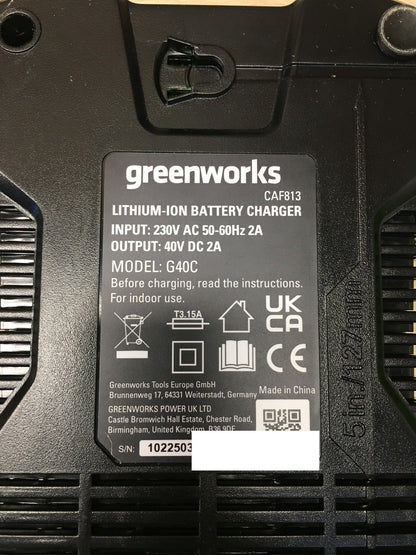 Greenworks G40LT Akku-Rasentrimmer 2101507UA, mit Akku 2,0Ah, 40V, I37231