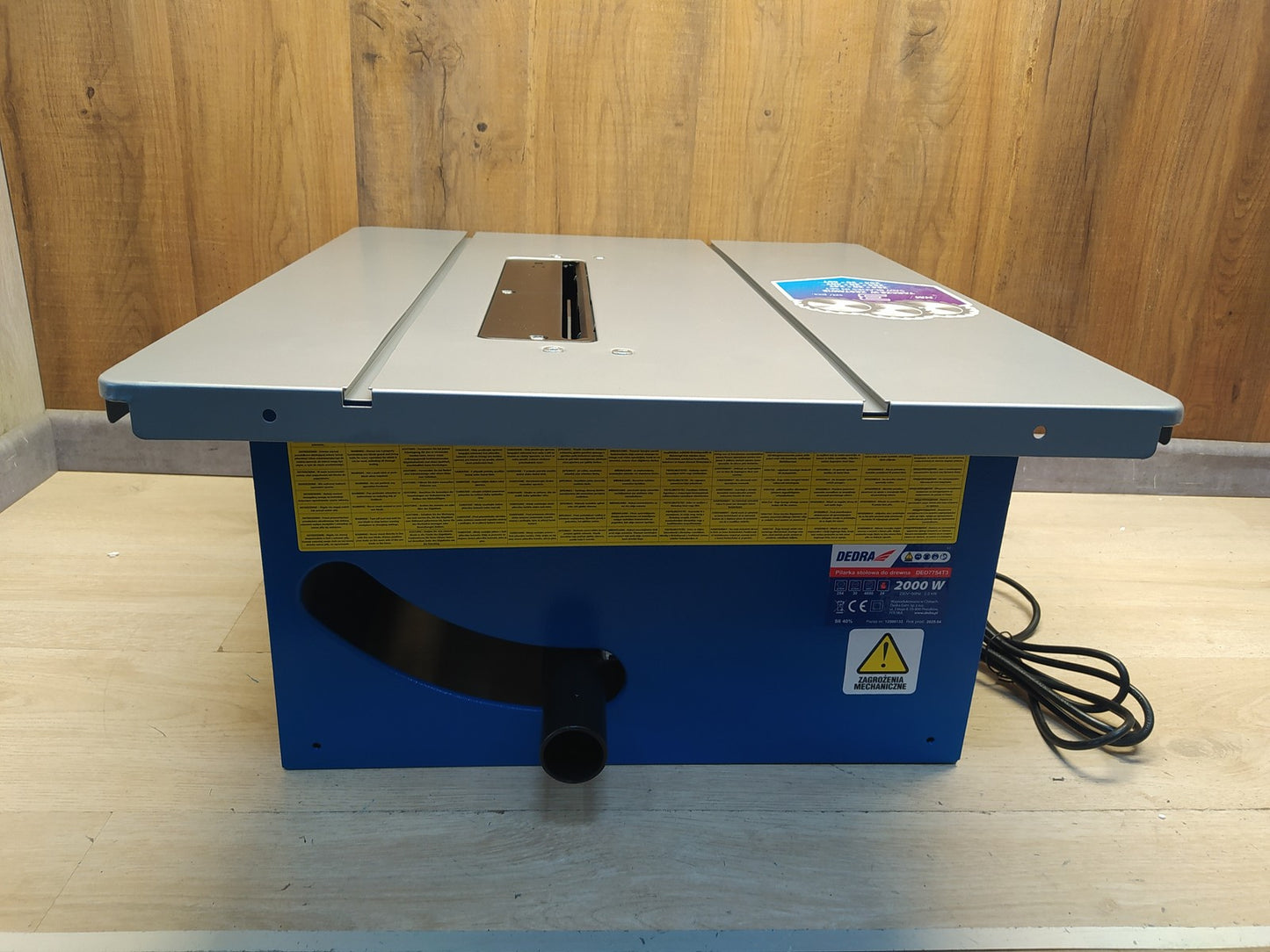 DEDRA DED7754T3 Tischkreissäge für Holz 2000 W, 254 mm, I36965