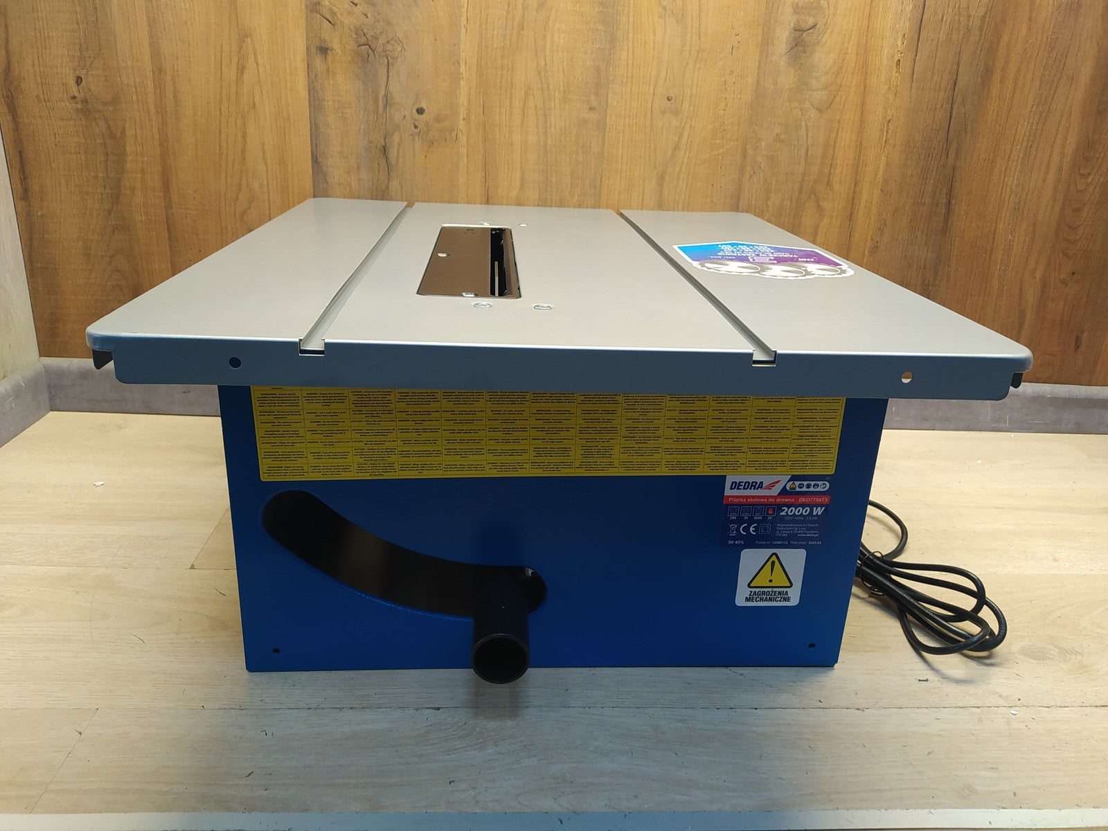DEDRA DED7754T3 Tischkreissäge für Holz 2000 W, 254 mm, I36965