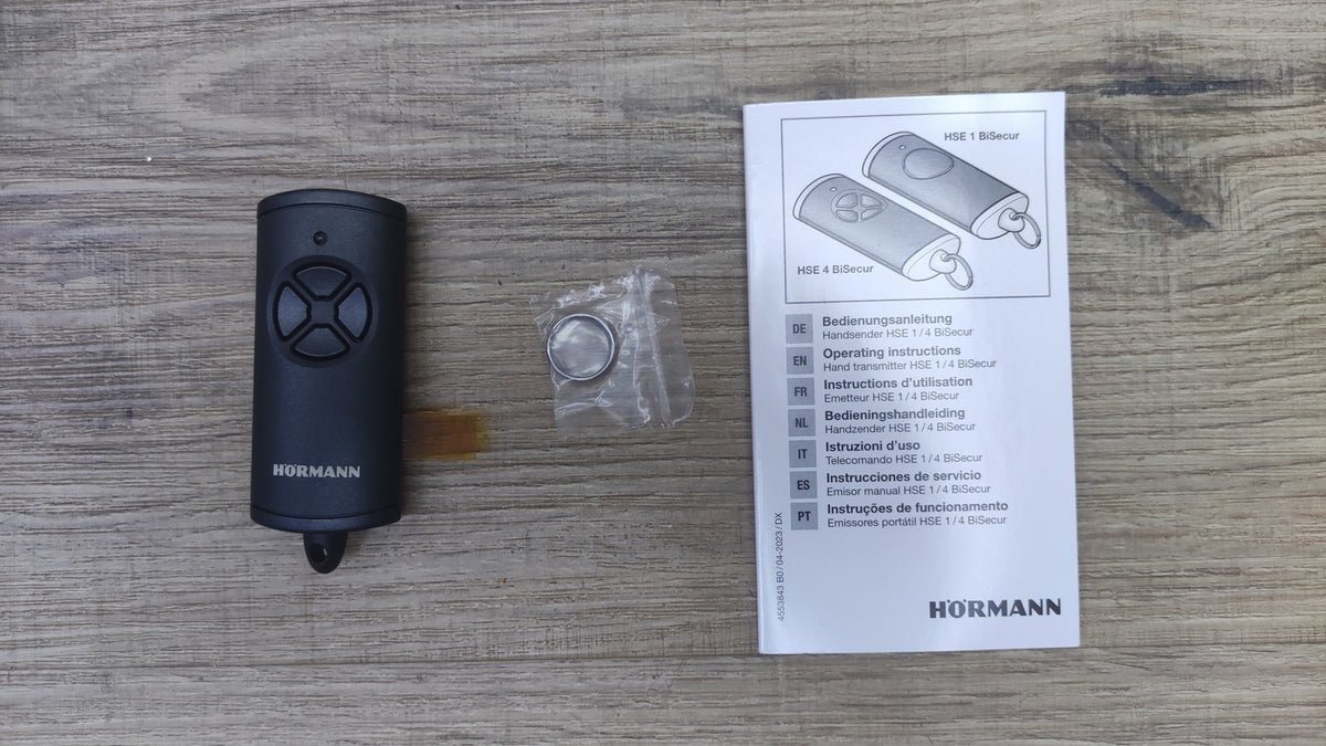 Hörmann Handsender HSE 4 BS mit 4 Tastenfunktionen, 4511736, I40851