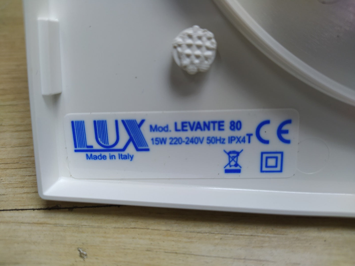 LUX Levante 80 Badlüfter, weiß, I35732