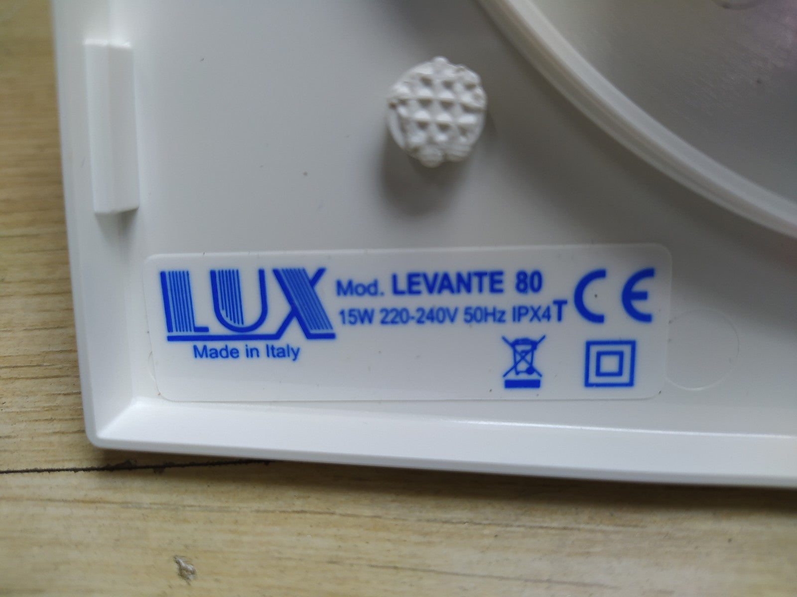 LUX Levante 80 Badlüfter, weiß, I35732