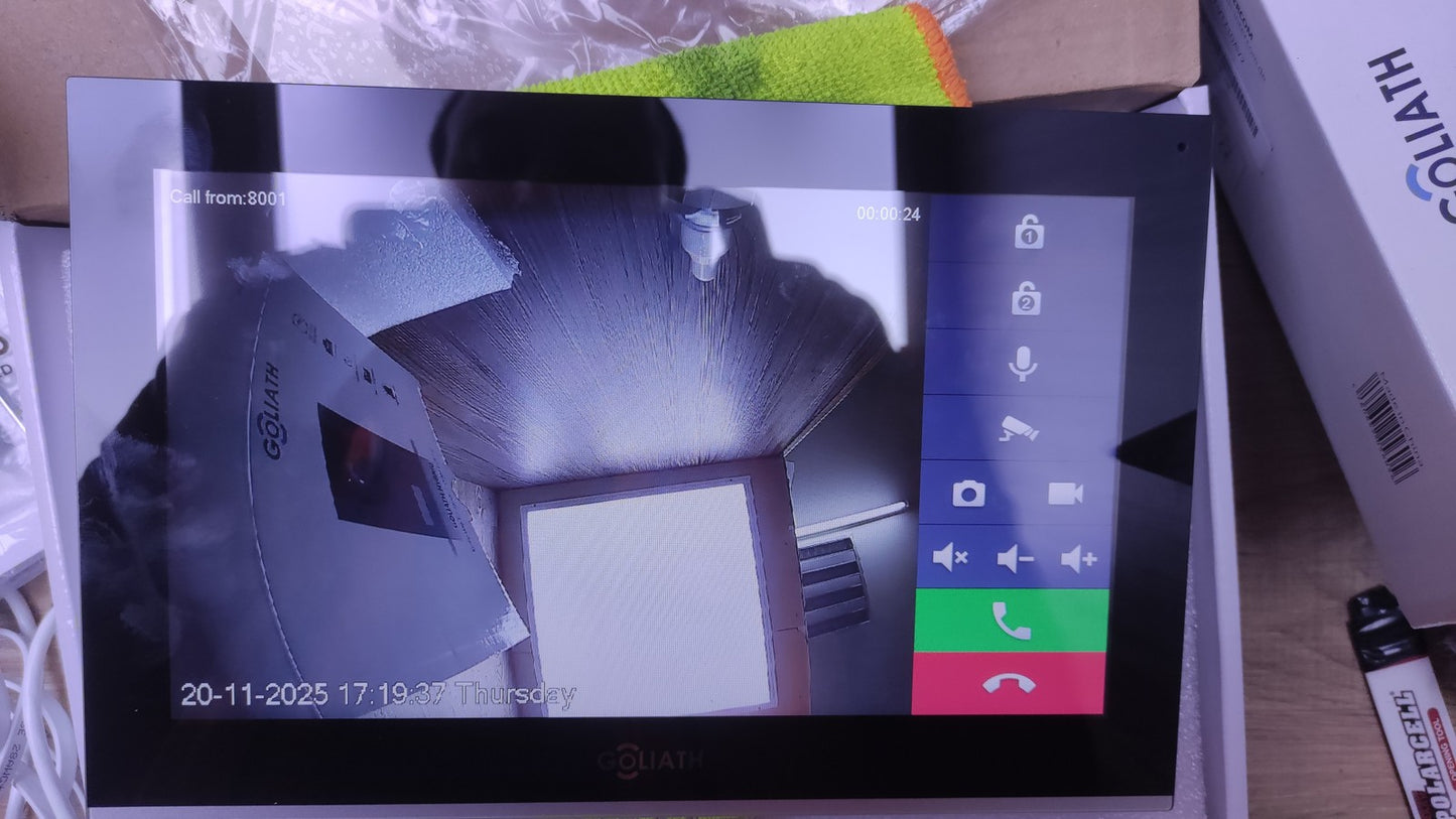 Goliath AV-IPS-106 Video-Türsprechanlage unterputz 10 Zoll schwarz I34518