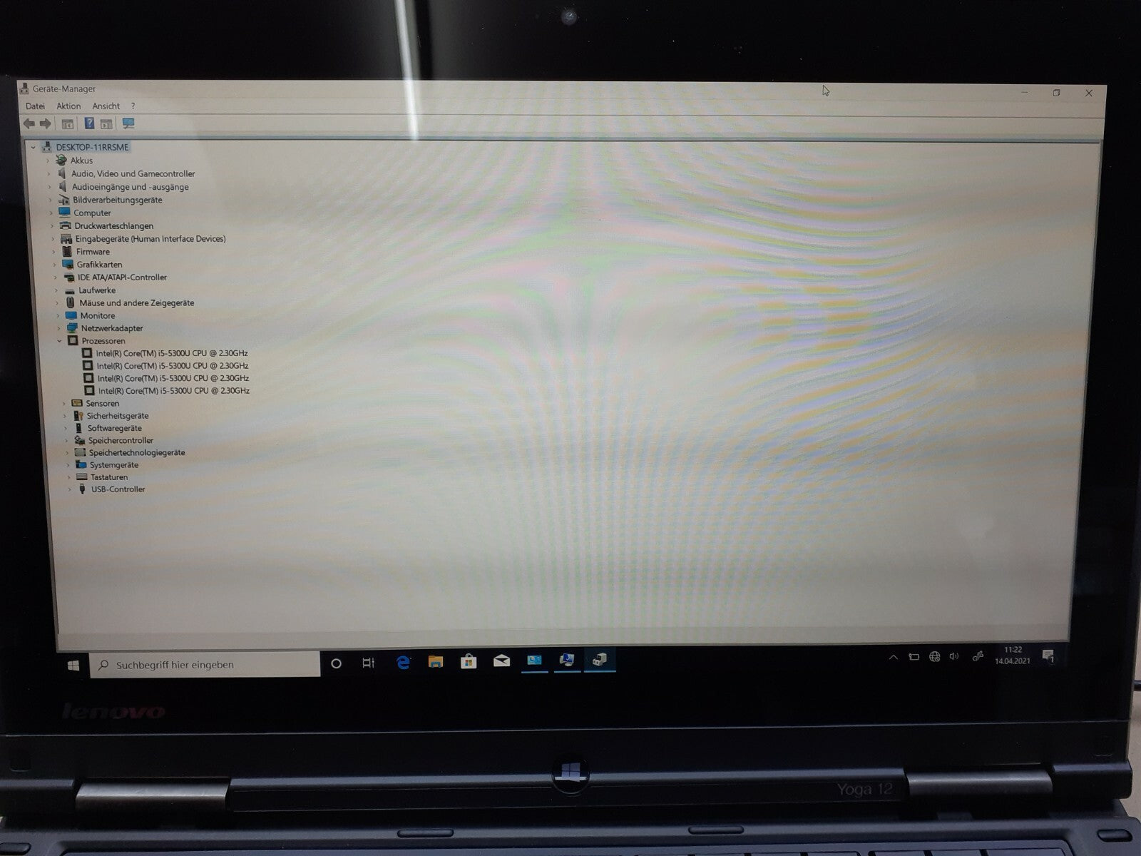 Lenovo ThinkPad Yoga 12 1920x1080 FHD IPS Touch i5 5300U 4GB RAM 256GB SSD Win10
