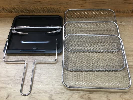 Chefman RJ38-10.RDO-V2-EU Multifunktionale Heißluftfritteuse + Rotisserie I39350