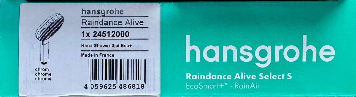 Hansgrohe Raindance Alive Select S Duschkopf wassersparend (24512000)