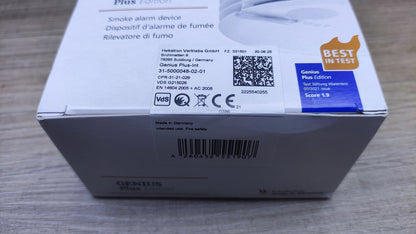 Hekatron Rauchmelder Genius Plus mit Batterien 31-5000048-02-01, I37110