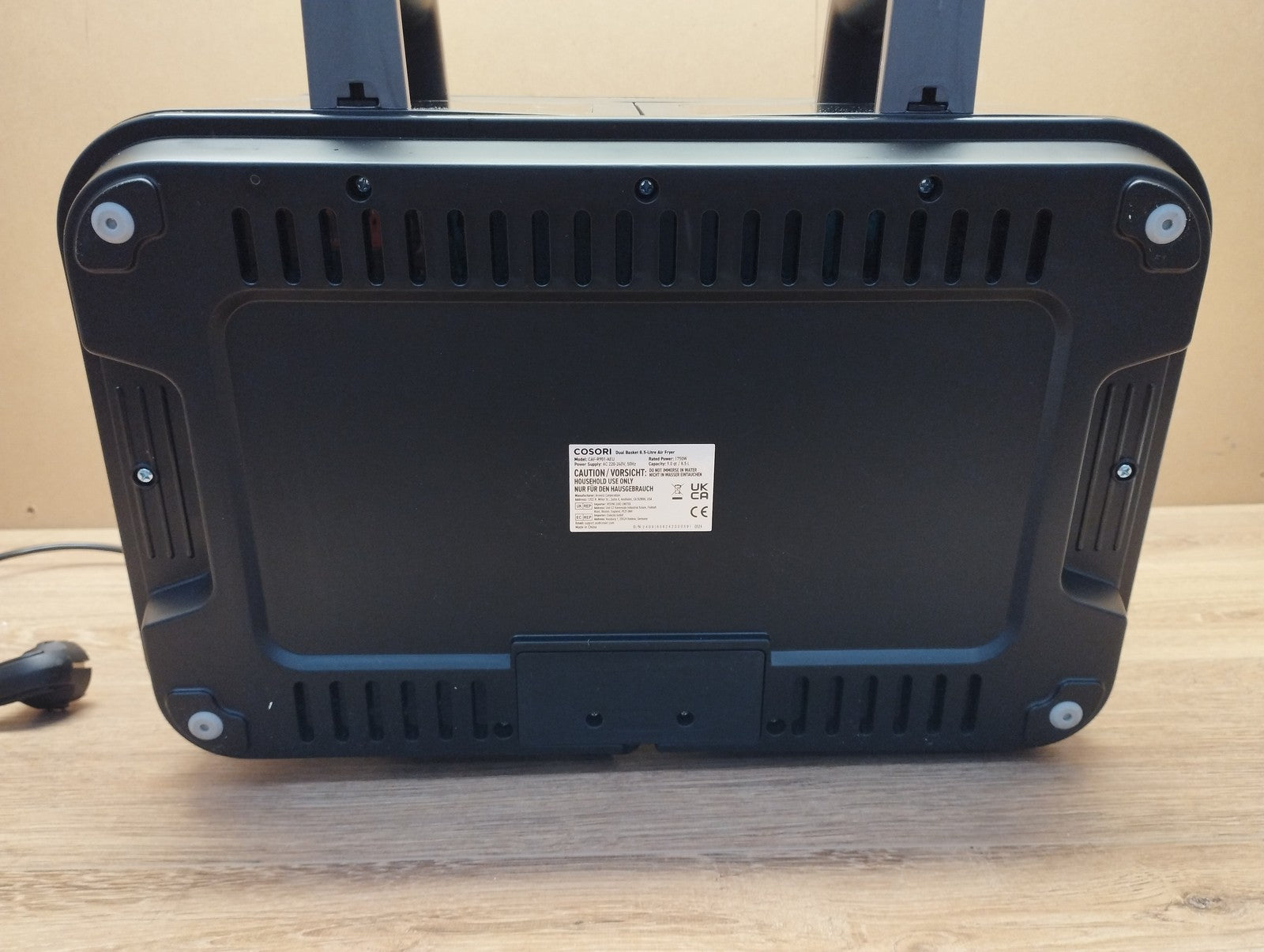 COSORI Airfryer Heißluftfritteuse CAF-R901-AEU, 2 Kammern, 8,5L, I39426