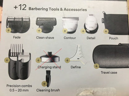 Braun Series 9 Barttrimmer BT9560, +12 Barberutensilien, I39965