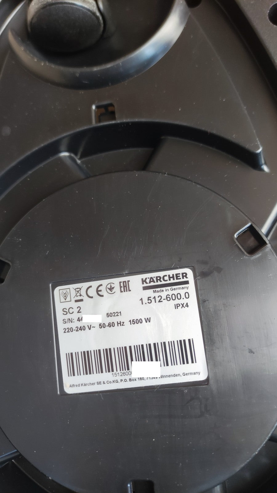 Kärcher Dampfreiniger SC 2 (1.512-600.0), 1500W, I38128