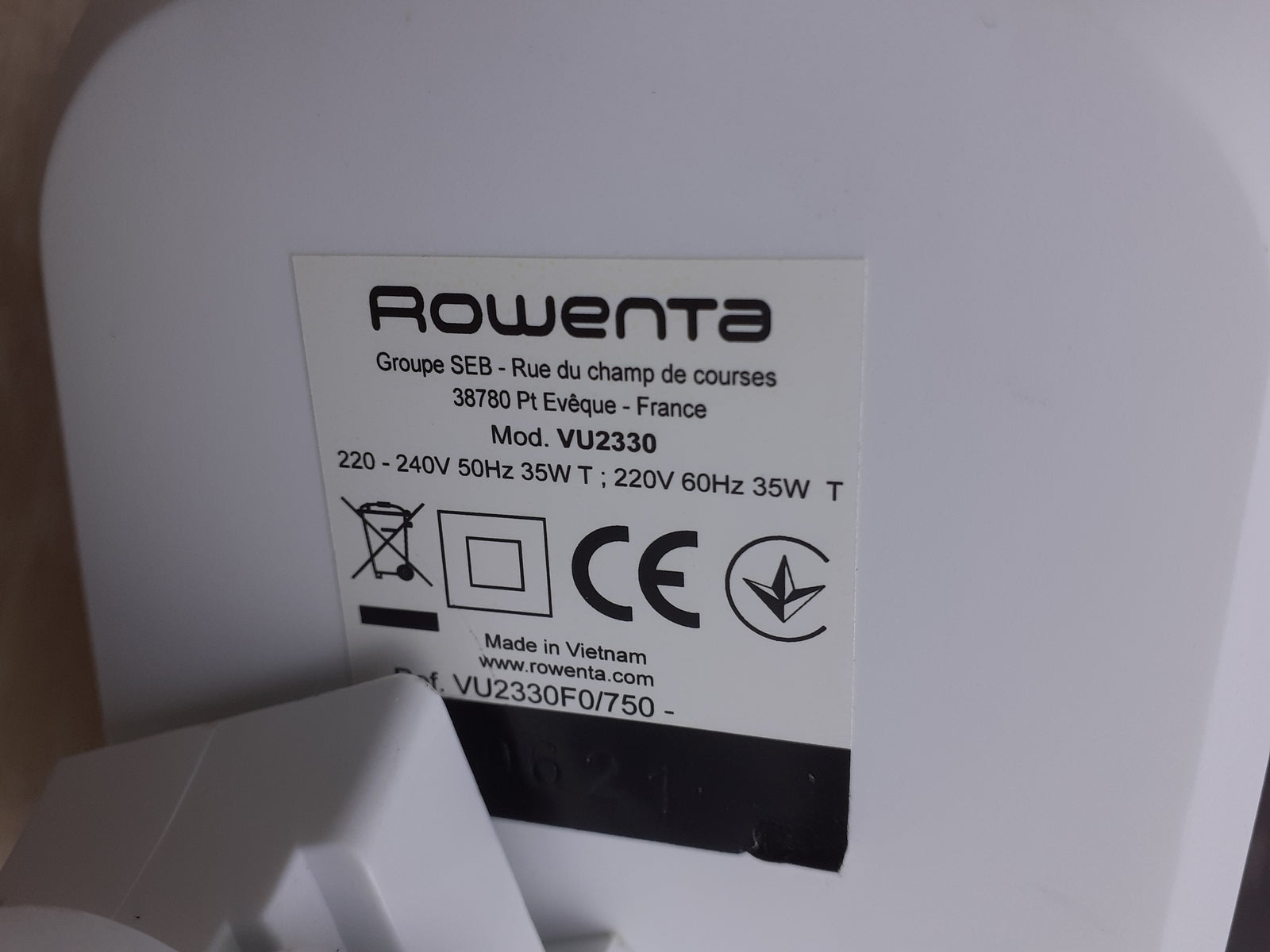 Rowenta Essential VU2330 Tischventilator mit 3 Geschwindigkeitsstufen, I20980