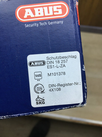 ABUS Tür-Schutzbeschlag KLZS714 F1 mit Zylinderschutz rund aluminium I35219
