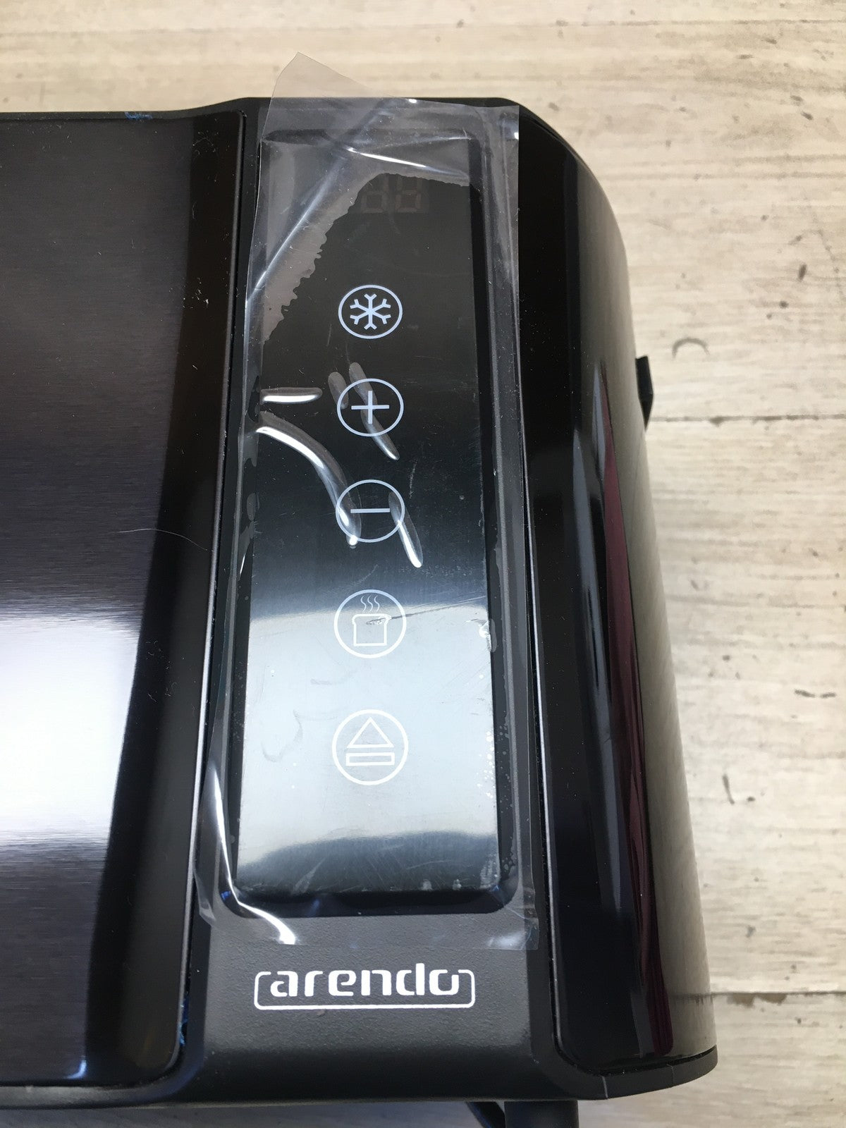 Arendo 307005 Toaster, schwarz, I39410