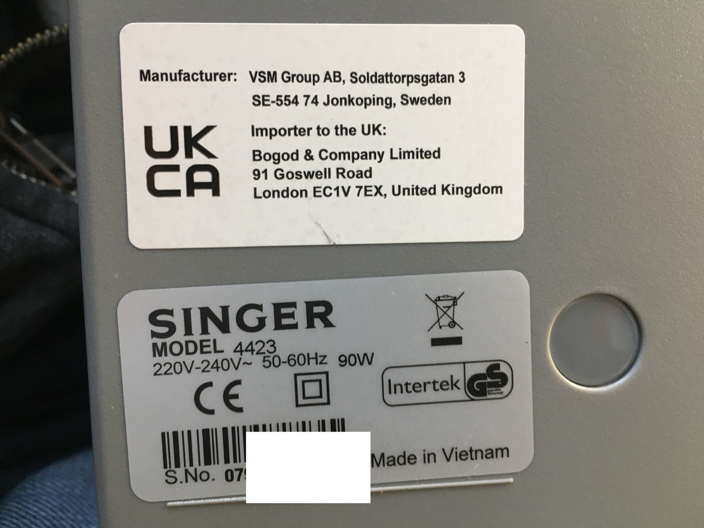 Singer Heavy Duty HD 4423 Nähmaschine, I37733