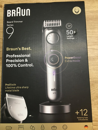 Braun Series 9 Barttrimmer BT9560, +12 Barberutensilien, I39965