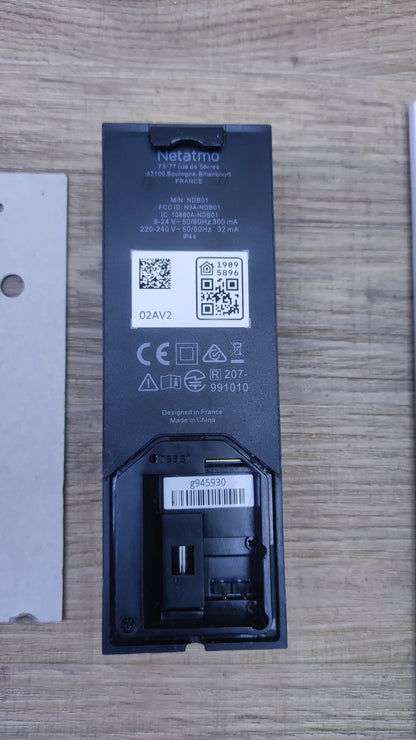 Netatmo Smarte Video-Türklingel mit Kamera, WLAN, 2-Wege-Audio, I36102