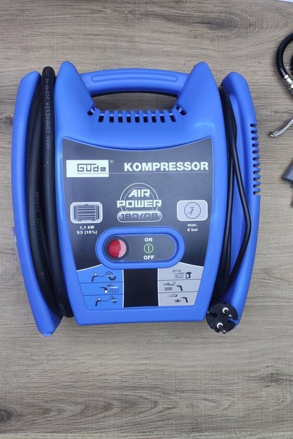 Güde Airpower 180/08 Mobiler Elektro-Kompressor 1.1kW (230V) 1.5PS