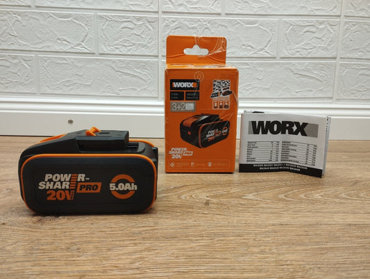 WORX WA3645 Akku 20V 5,0 Ah Li-Ion