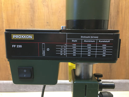 Proxxon Feinfräse Micromot FF 230 Bohrkopf 360° schwenkbar, I37298