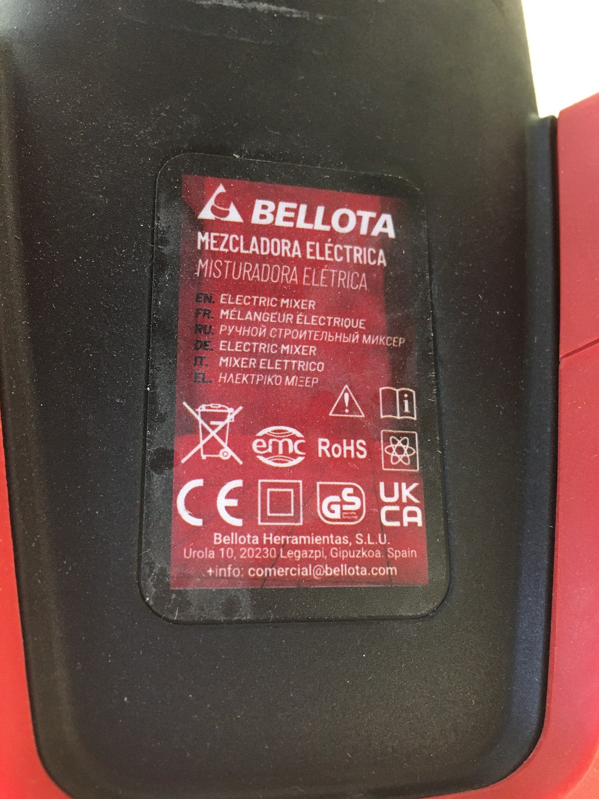 Bellota M16 Mörtelrührer, 1600 W, 220 V, I37313