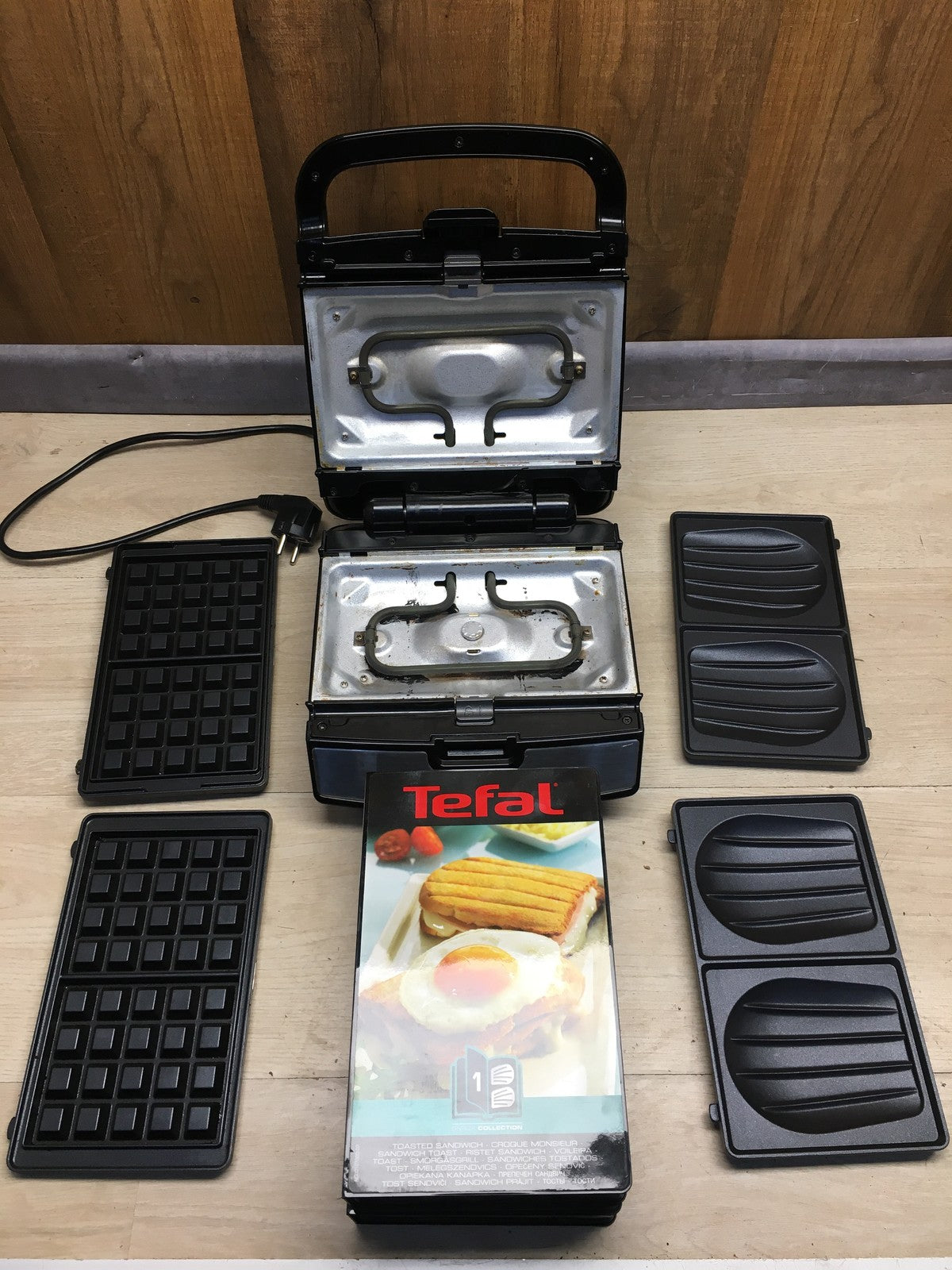 Tefal SW853D12 Snack Collection Waffeleisen und Sandwiches 700 W, I36086