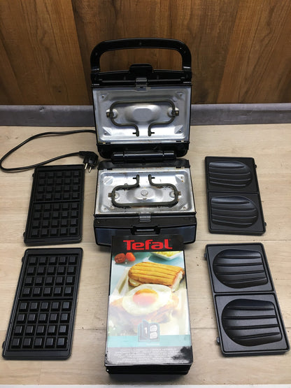 Tefal SW853D12 Snack Collection Waffeleisen und Sandwiches 700 W, I36086
