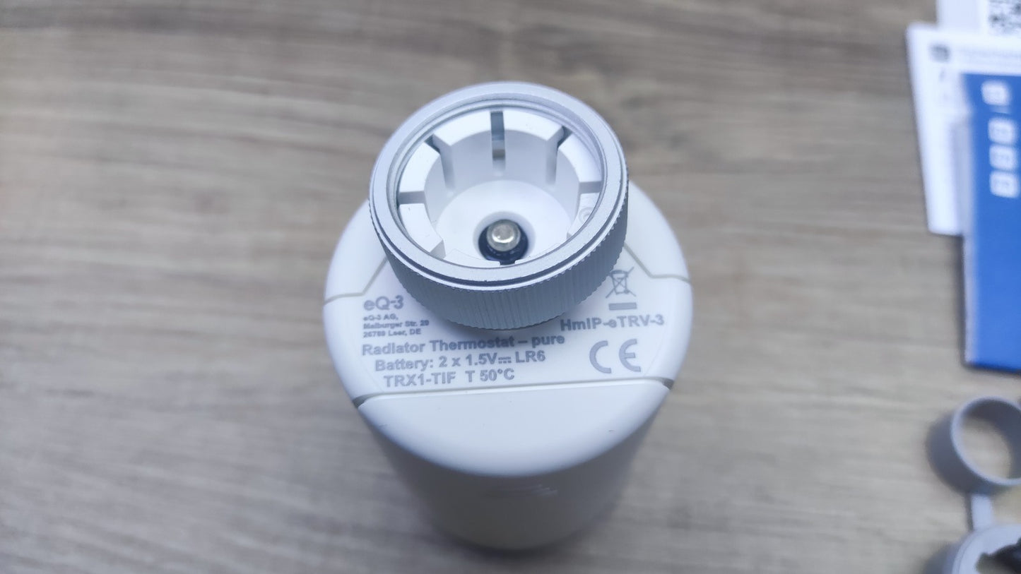 Homematic IP Smart Home Heizkörperthermostat HmIP-eTRV-3 (161046A0), I37521
