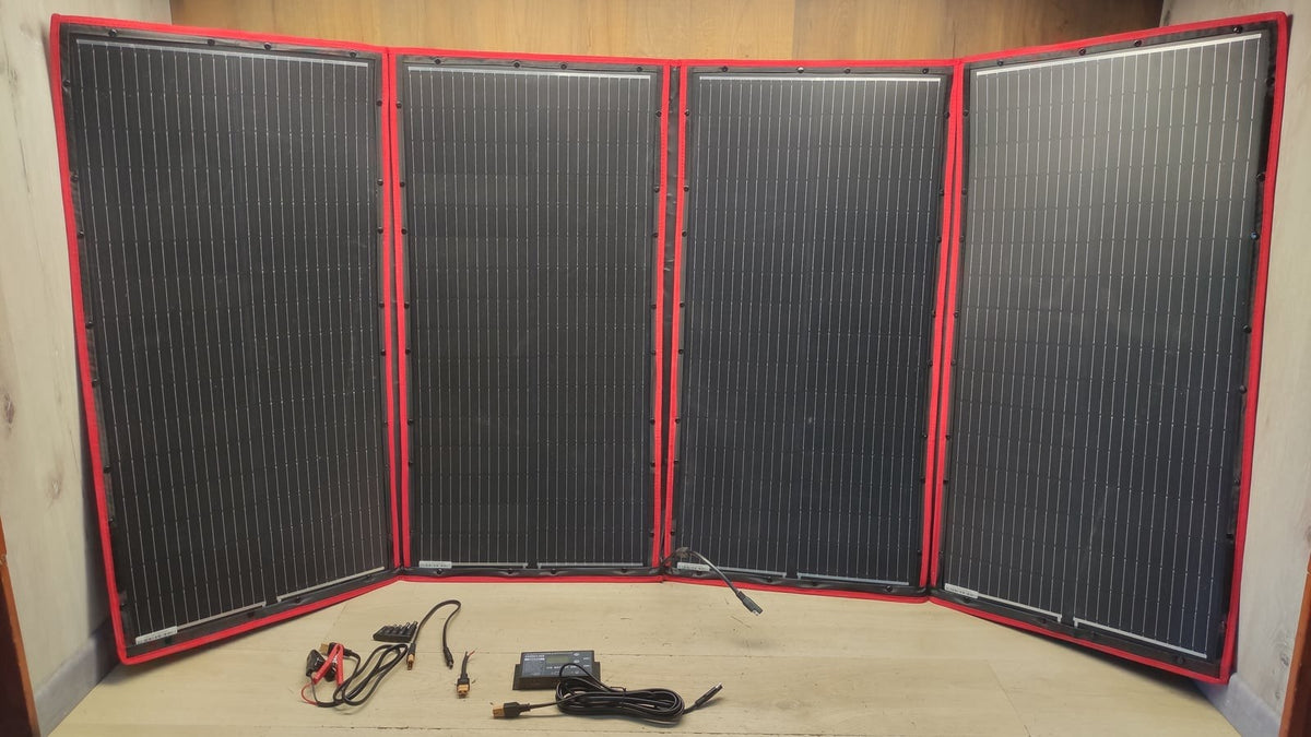 DOKIO Solarpanel 300W Solarmodul mit Regler faltbar