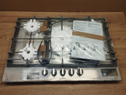 Bosch Gaskochfeld PCQ7A5B90 Series 6, Gas Hob, 75 cm, Edelstahl, I39438