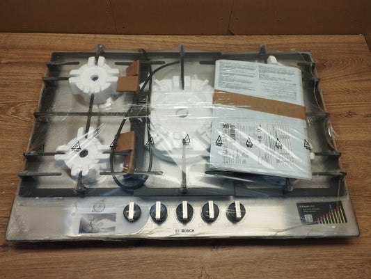 Bosch Gaskochfeld PCQ7A5B90 Series 6, Gas Hob, 75 cm, Edelstahl, I39438