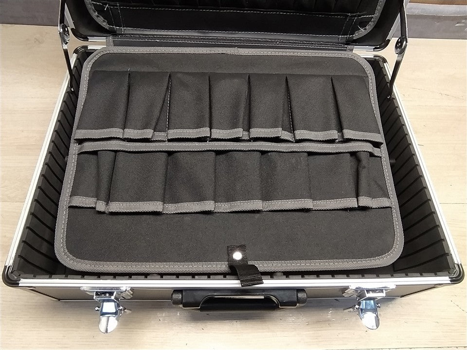 FAMEX 440-L Werkzeugkoffer leer mit 2 Paletten mit 56 Einstecktaschen I36945