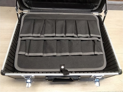 FAMEX 440-L Werkzeugkoffer leer mit 2 Paletten mit 56 Einstecktaschen I36945
