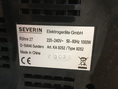 SEVERIN KA 9252 Filterkaffemaschine mit 1 Thermokanne, 1000W, I38847