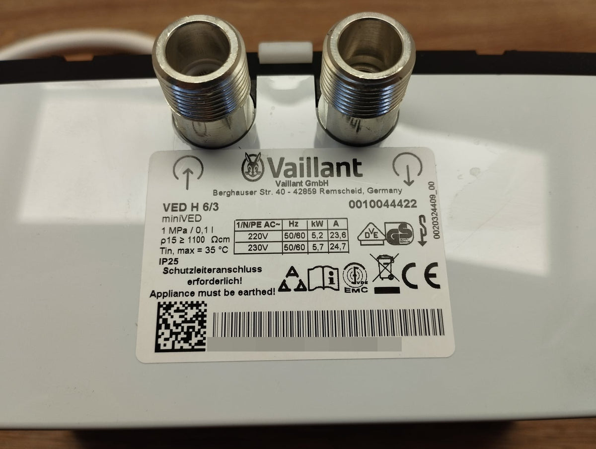 Vaillant miniVED H 6/3 Durchlauferhitzer 0010044422, EEK:A