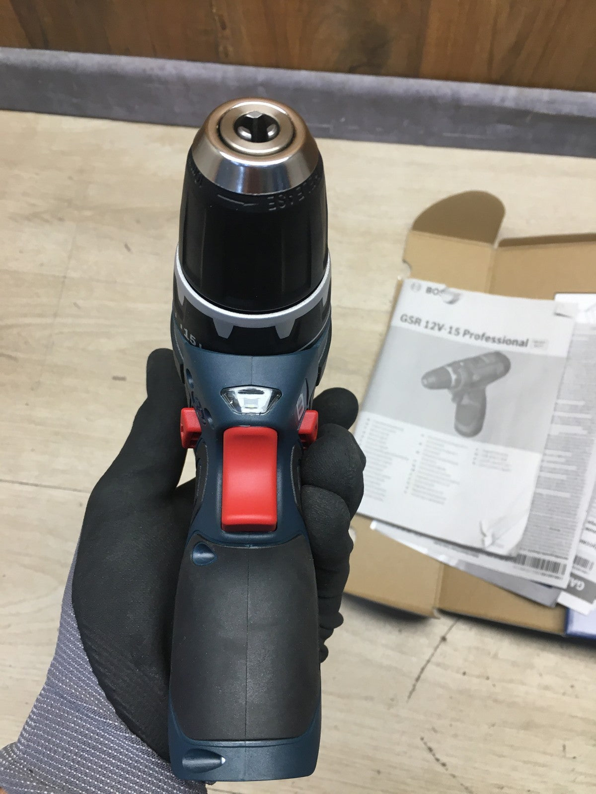 Bosch Professional GSR 12V-15 Akku-Bohrschrauber SOLO, I41026