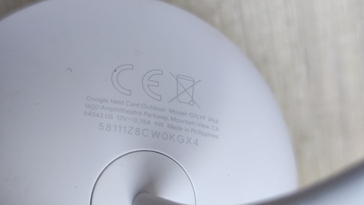 Google Nest Cam Outdoor Sicherheitskamera Außen G7LYP, I40897