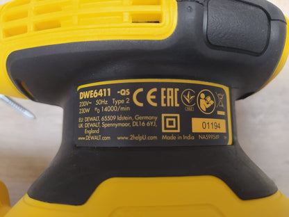 DeWalt DWE6411 Vibratiosnschleifer/ Schwingschleifer, 230 Watt, I38456
