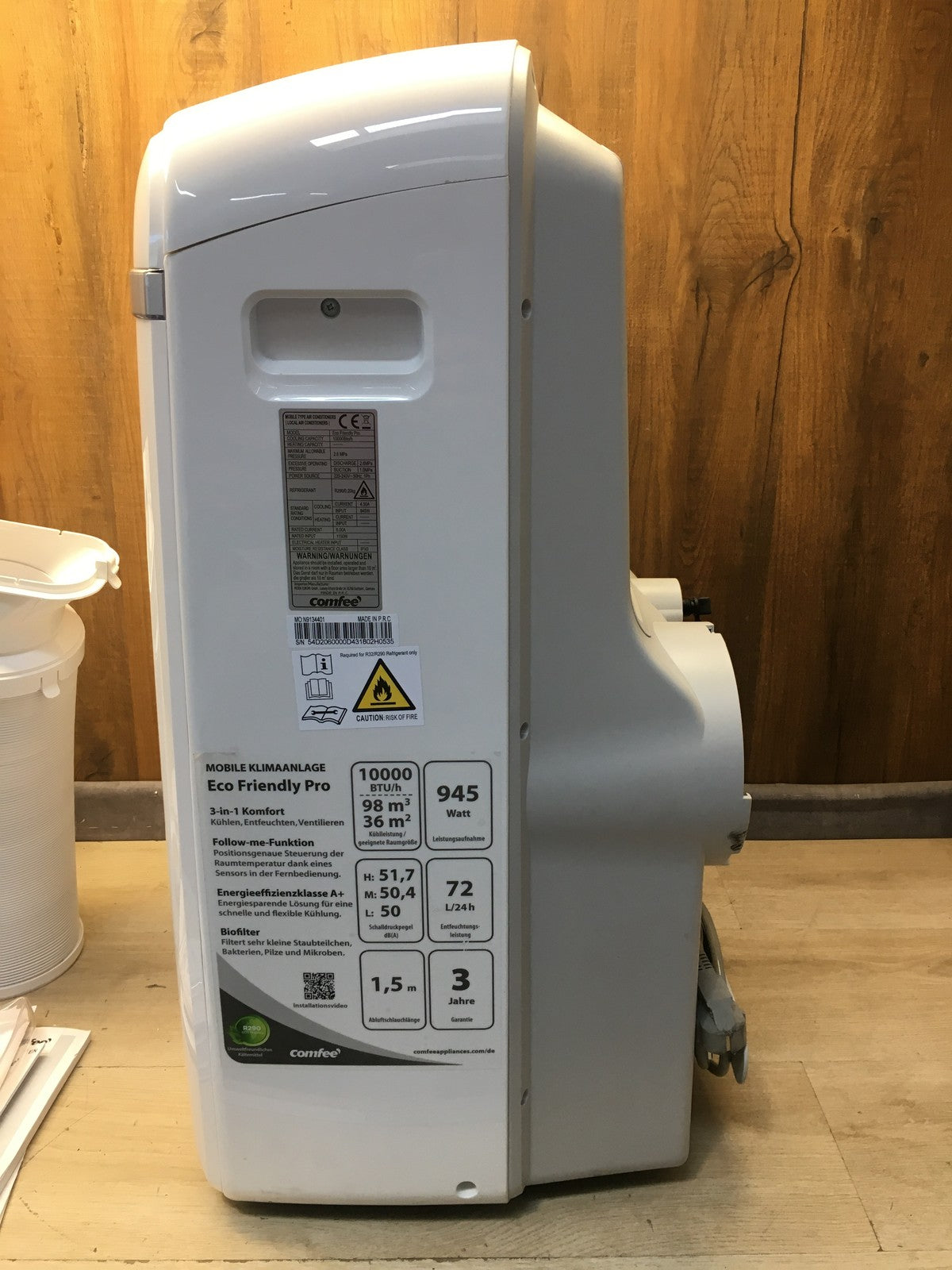 Comfee Eco Friendly Pro Mobile Klimaanlage, 10.000BTU, Klimagerät, EEK:A, I39715
