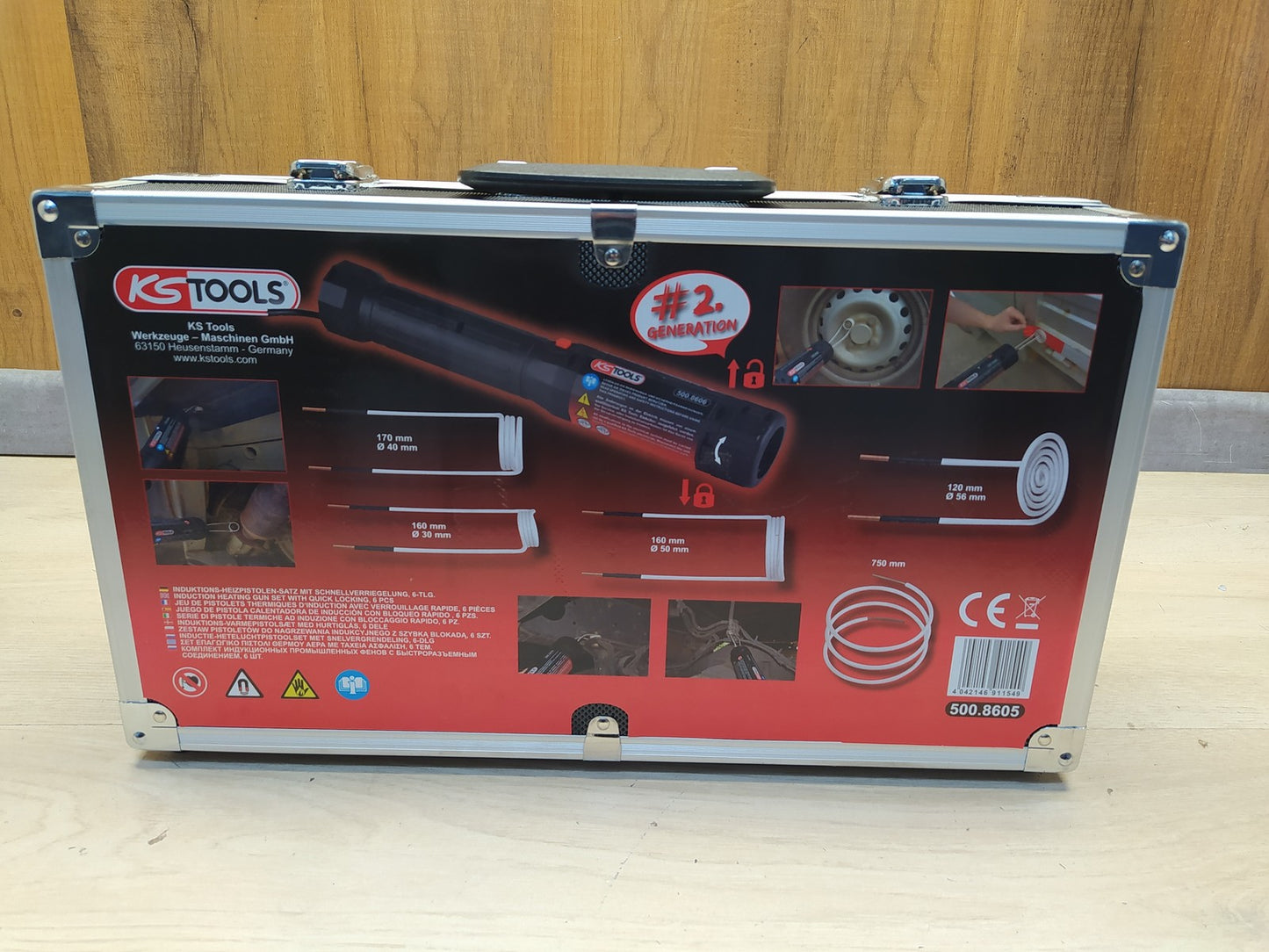 KS Tools 500.8605 Induktions-Heizpistolen-Satz 1000W I36024