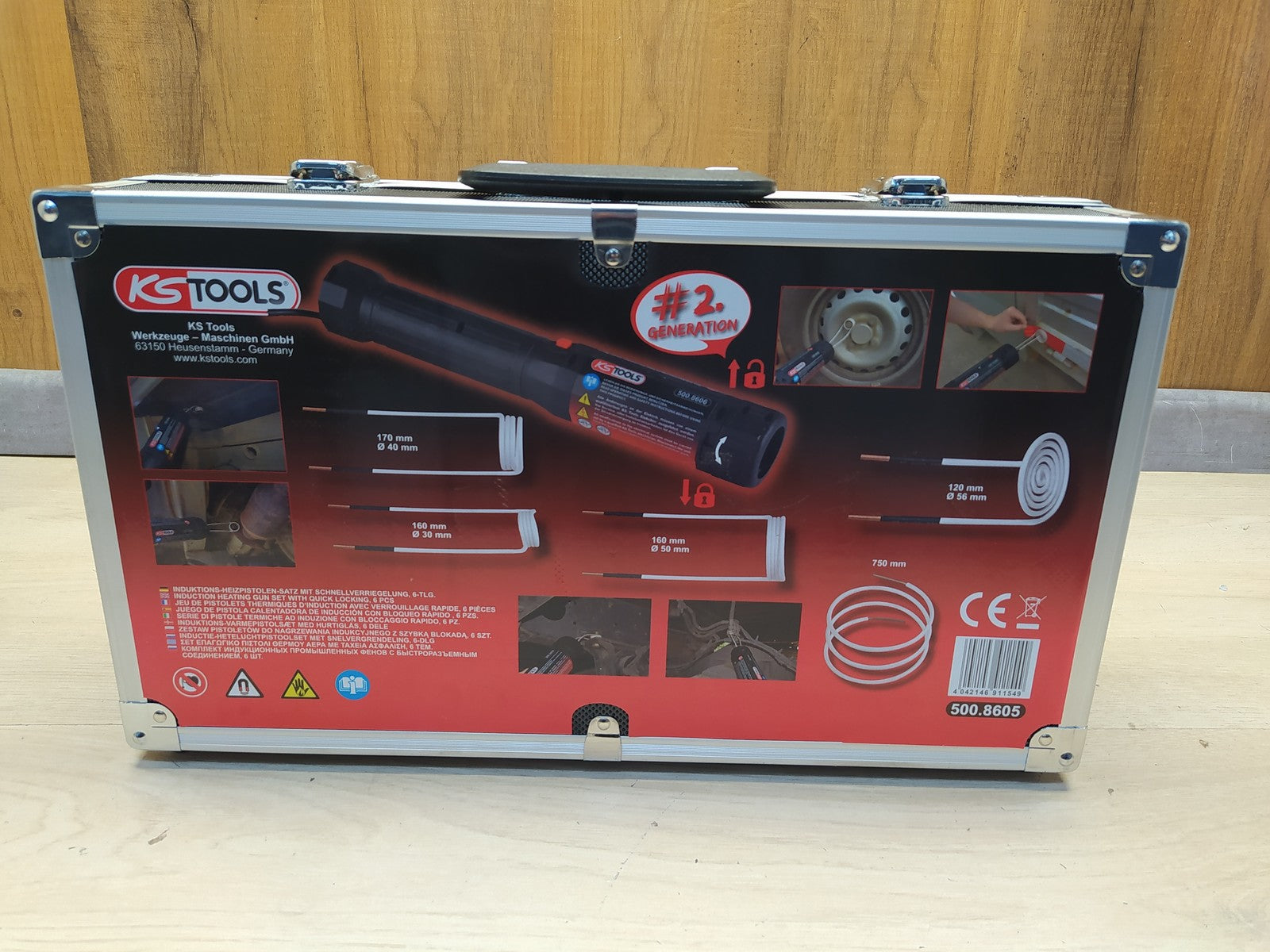 KS Tools 500.8605 Induktions-Heizpistolen-Satz 1000W I36024