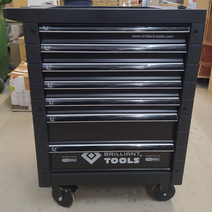 BRILLIANT TOOLS BT152900 Werkstattwagen mit 7 Schubladen, leer, I36953