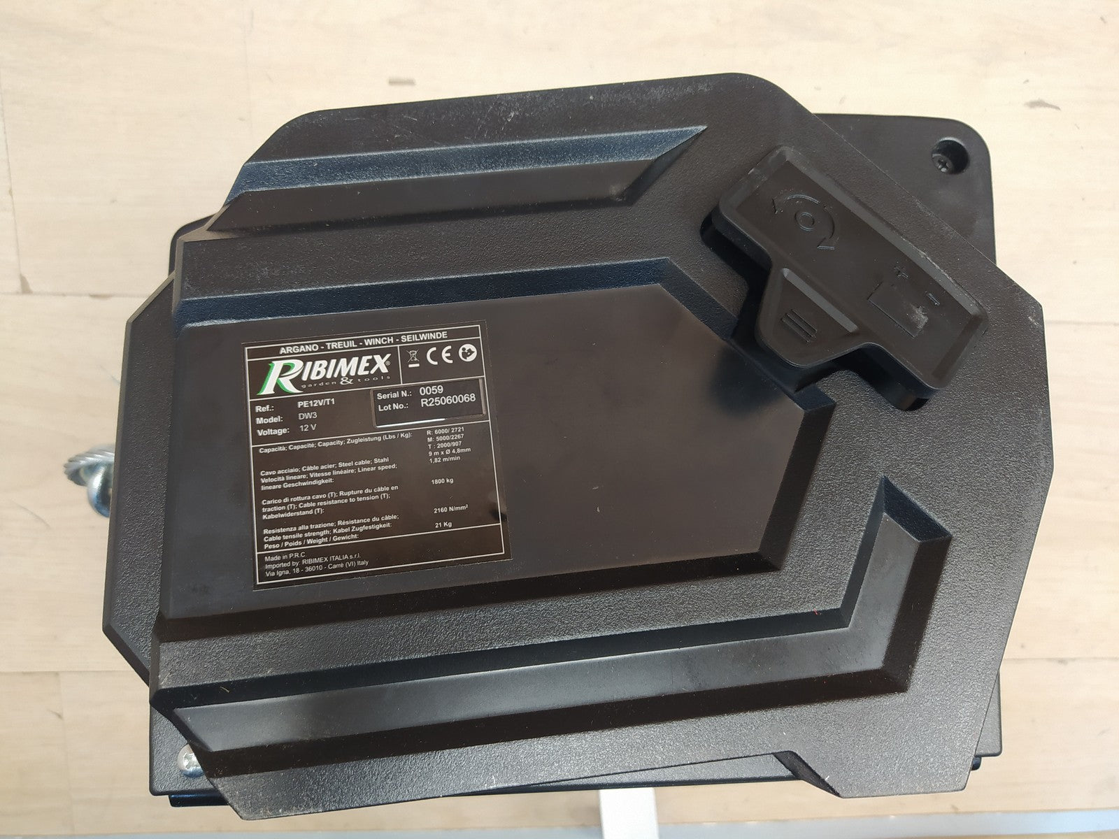 RIBIMEX PE12V/T1 Autowinde 5 Tonnen vorwärts und rückwärts 12 V, I37453